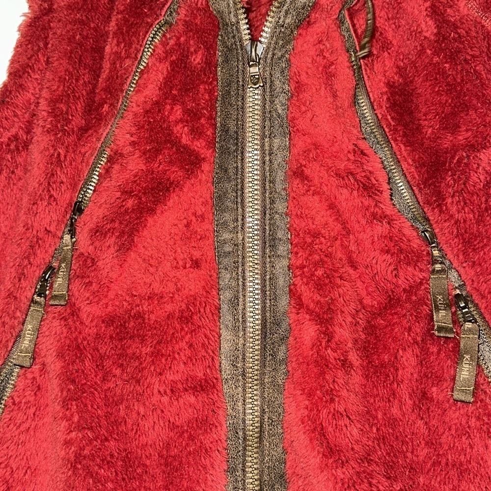 Kuhl Flight Fleece maroon/brown convertible vest M - Picture 6 of 12